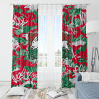 South Sydney Rabbitohs Rugby Window Curtain Graffiti Typography Urban Camo Abstract Street Style