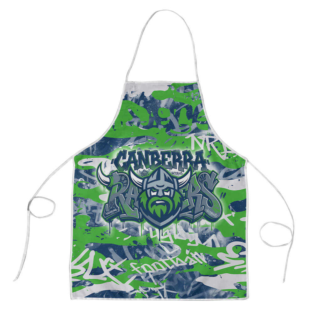 Canberra Raiders Rugby Apron Graffiti Typography Urban Camo Abstract Street Style