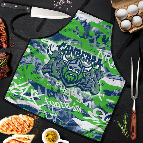 Canberra Raiders Rugby Apron Graffiti Typography Urban Camo Abstract Street Style