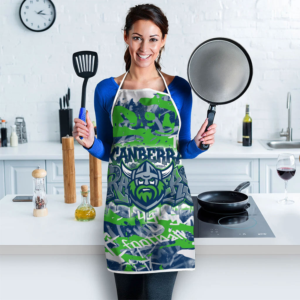 Canberra Raiders Rugby Apron Graffiti Typography Urban Camo Abstract Street Style
