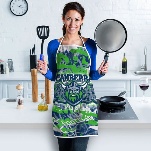 Canberra Raiders Rugby Apron Graffiti Typography Urban Camo Abstract Street Style