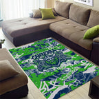 Canberra Raiders Rugby Area Rug Graffiti Typography Urban Camo Abstract Street Style