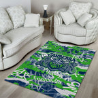 Canberra Raiders Rugby Area Rug Graffiti Typography Urban Camo Abstract Street Style