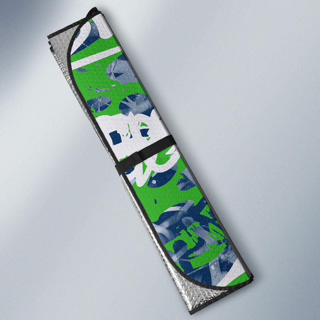 Canberra Raiders Rugby Auto Sun Shade Graffiti Typography Urban Camo Abstract Street Style