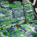Canberra Raiders Rugby Back Car Seat Cover Graffiti Typography Urban Camo Abstract Street Style