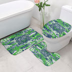 Canberra Raiders Rugby Bathroom Set Graffiti Typography Urban Camo Abstract Street Style