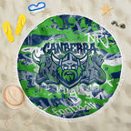 Canberra Raiders Rugby Beach Blanket Graffiti Typography Urban Camo Abstract Street Style