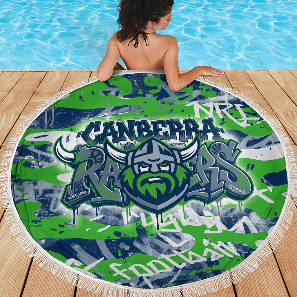 Canberra Raiders Rugby Beach Blanket Graffiti Typography Urban Camo Abstract Street Style
