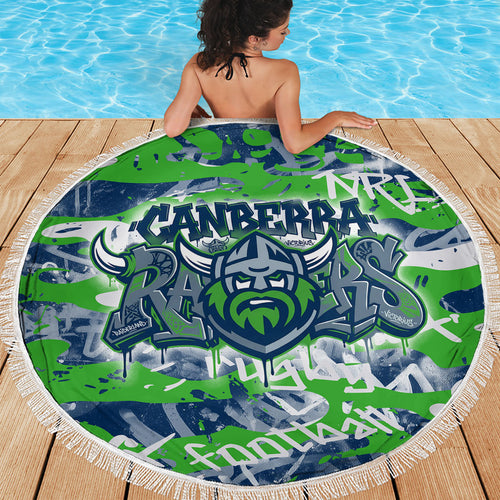 Canberra Raiders Rugby Beach Blanket Graffiti Typography Urban Camo Abstract Street Style