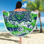 Canberra Raiders Rugby Beach Blanket Graffiti Typography Urban Camo Abstract Street Style
