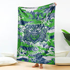 Canberra Raiders Rugby Blanket Graffiti Typography Urban Camo Abstract Street Style