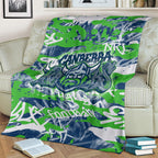 Canberra Raiders Rugby Blanket Graffiti Typography Urban Camo Abstract Street Style