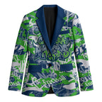 Canberra Raiders Rugby Blazer Graffiti Typography Urban Camo Abstract Street Style