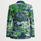 Canberra Raiders Rugby Blazer Graffiti Typography Urban Camo Abstract Street Style