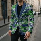 Canberra Raiders Rugby Blazer Graffiti Typography Urban Camo Abstract Street Style