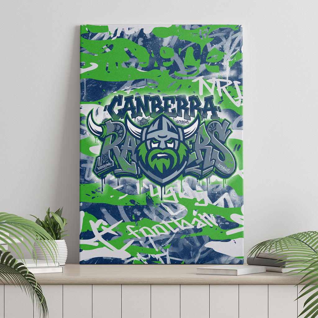 Canberra Raiders Rugby Canvas Wall Art Graffiti Typography Urban Camo Abstract Street Style
