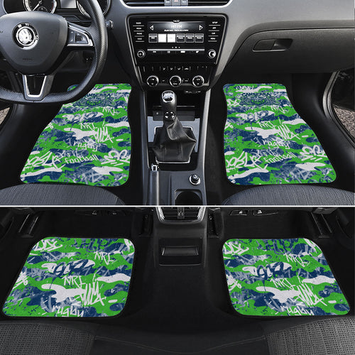 Canberra Raiders Rugby Car Mats Graffiti Typography Urban Camo Abstract Street Style
