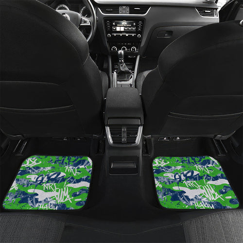 Canberra Raiders Rugby Car Mats Graffiti Typography Urban Camo Abstract Street Style