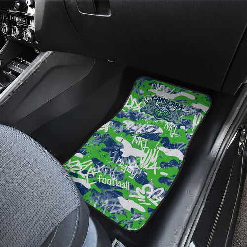 Canberra Raiders Rugby Car Mats Graffiti Typography Urban Camo Abstract Street Style