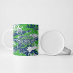 Canberra Raiders Rugby Ceramic Mug Graffiti Typography Urban Camo Abstract Street Style