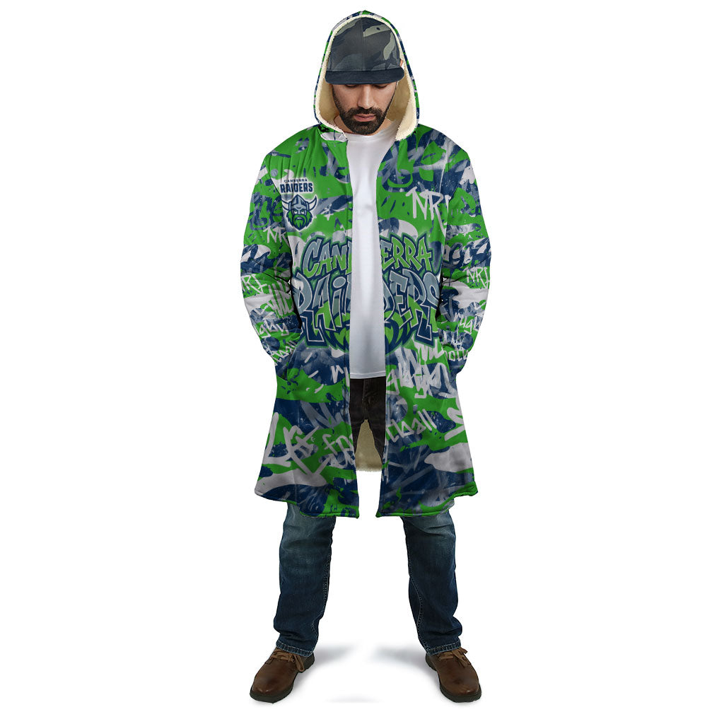 Canberra Raiders Rugby Cloak Graffiti Typography Urban Camo Abstract Street Style