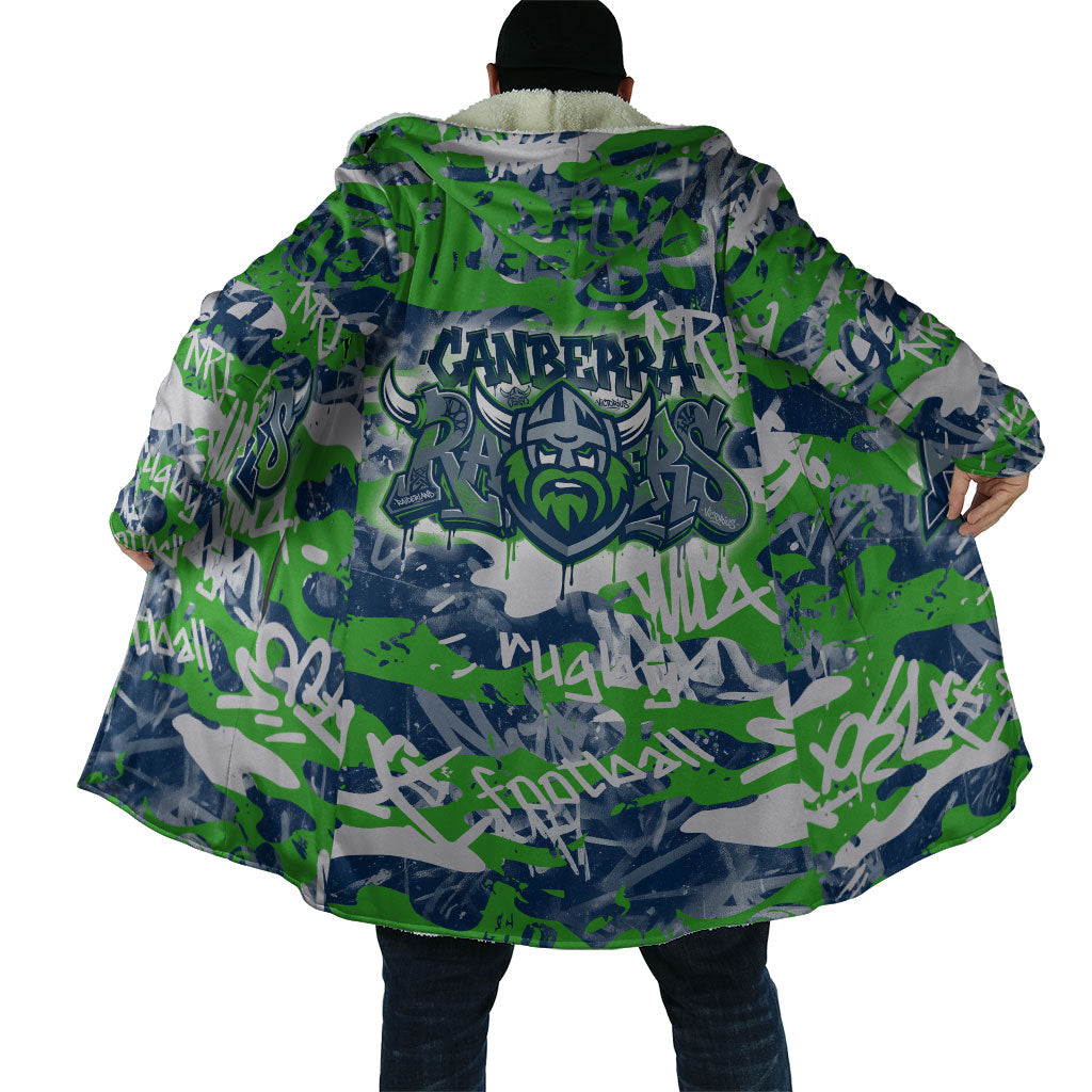 Canberra Raiders Rugby Cloak Graffiti Typography Urban Camo Abstract Street Style