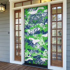 Canberra Raiders Rugby Door Cover Graffiti Typography Urban Camo Abstract Street Style