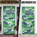 Canberra Raiders Rugby Door Cover Graffiti Typography Urban Camo Abstract Street Style