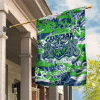 Canberra Raiders Rugby Garden Flag Graffiti Typography Urban Camo Abstract Street Style