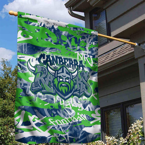 Canberra Raiders Rugby Garden Flag Graffiti Typography Urban Camo Abstract Street Style