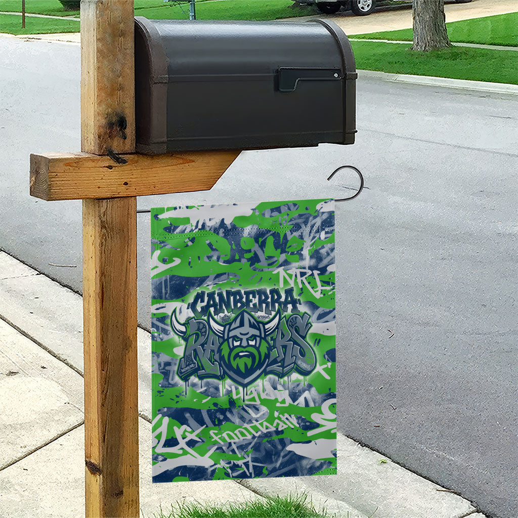 Canberra Raiders Rugby Garden Flag Graffiti Typography Urban Camo Abstract Street Style