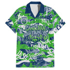 Canberra Raiders Rugby Hawaiian Shirt Graffiti Typography Urban Camo Abstract Street Style
