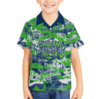 Canberra Raiders Rugby Hawaiian Shirt Graffiti Typography Urban Camo Abstract Street Style