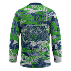 Canberra Raiders Rugby Hockey Jersey Graffiti Typography Urban Camo Abstract Street Style