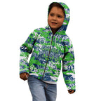Canberra Raiders Rugby Kid Hoodie Graffiti Typography Urban Camo Abstract Street Style