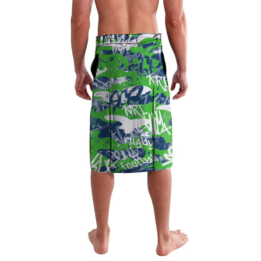 Canberra Raiders Rugby Lavalava Graffiti Typography Urban Camo Abstract Street Style