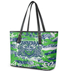 Canberra Raiders Rugby Leather Tote Bag Graffiti Typography Urban Camo Abstract Street Style
