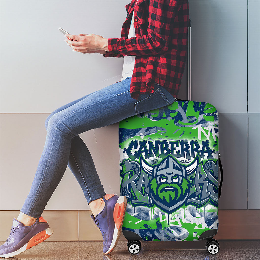 Canberra Raiders Rugby Luggage Cover Graffiti Typography Urban Camo Abstract Street Style