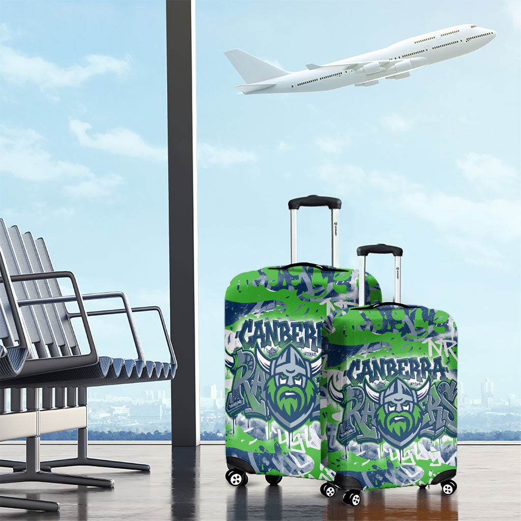 Canberra Raiders Rugby Luggage Cover Graffiti Typography Urban Camo Abstract Street Style