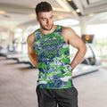Canberra Raiders Rugby Men Tank Top Graffiti Typography Urban Camo Abstract Street Style