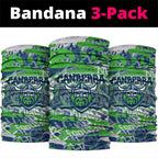 Canberra Raiders Rugby Neck Gaiter Graffiti Typography Urban Camo Abstract Street Style