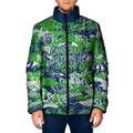 Canberra Raiders Rugby Padded Jacket Graffiti Typography Urban Camo Abstract Street Style