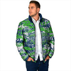 Canberra Raiders Rugby Padded Jacket Graffiti Typography Urban Camo Abstract Street Style