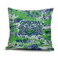 Canberra Raiders Rugby Pillow Cover Graffiti Typography Urban Camo Abstract Street Style