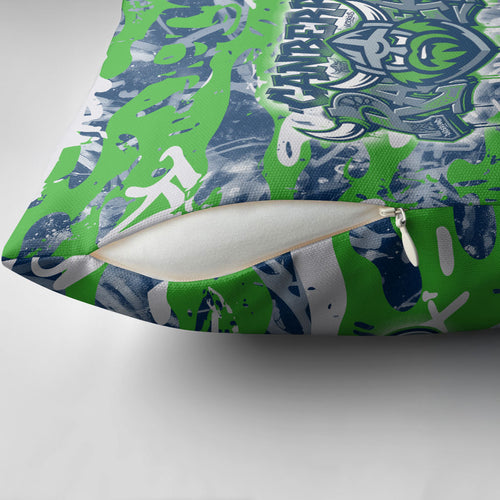 Canberra Raiders Rugby Pillow Cover Graffiti Typography Urban Camo Abstract Street Style