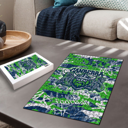 Canberra Raiders Rugby Puzzle Graffiti Typography Urban Camo Abstract Street Style