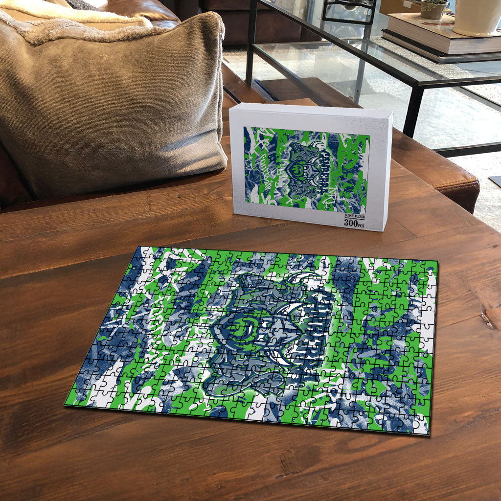 Canberra Raiders Rugby Puzzle Graffiti Typography Urban Camo Abstract Street Style
