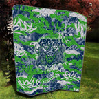 Canberra Raiders Rugby Quilt Graffiti Typography Urban Camo Abstract Street Style