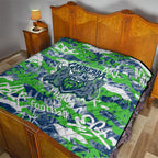 Canberra Raiders Rugby Quilt Graffiti Typography Urban Camo Abstract Street Style