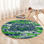 Canberra Raiders Rugby Round Carpet Graffiti Typography Urban Camo Abstract Street Style